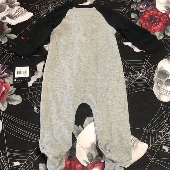 NIKE AIR KIDS BOYS ZIP ONESIE PAJAMAS FOOTSIE 6M - Picture 8 of 12